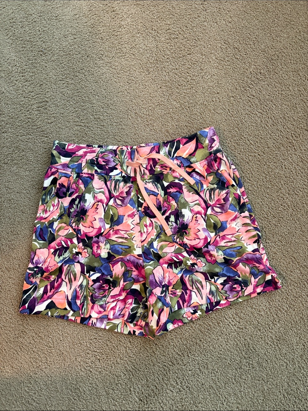 Tommy Bahama Pink Multi Floral Drawstring Women's Shorts